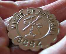 Jeton d'ouvrier de la Société des Mines de Carmaux, 1910